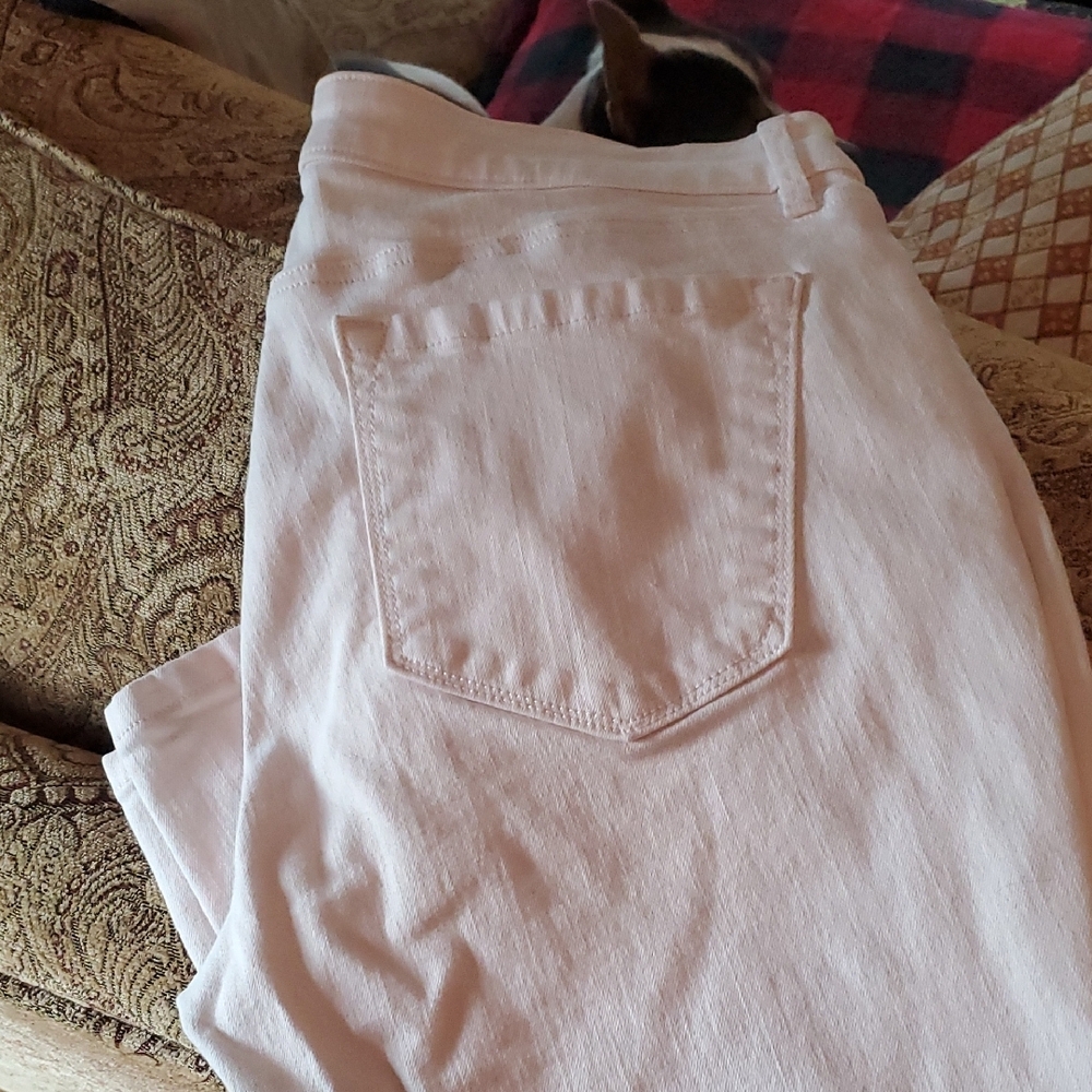 LOFT Blush Ankle Cropped Jeans